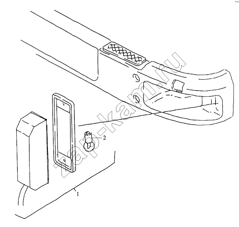 Схема/чертеж: FLASHERS IN BUMPER / Shaanxi Shacman SX4255DV385