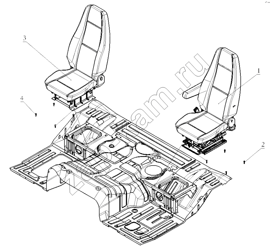 Схема/чертеж: SEAT / Shaanxi Shacman SX4255DV385