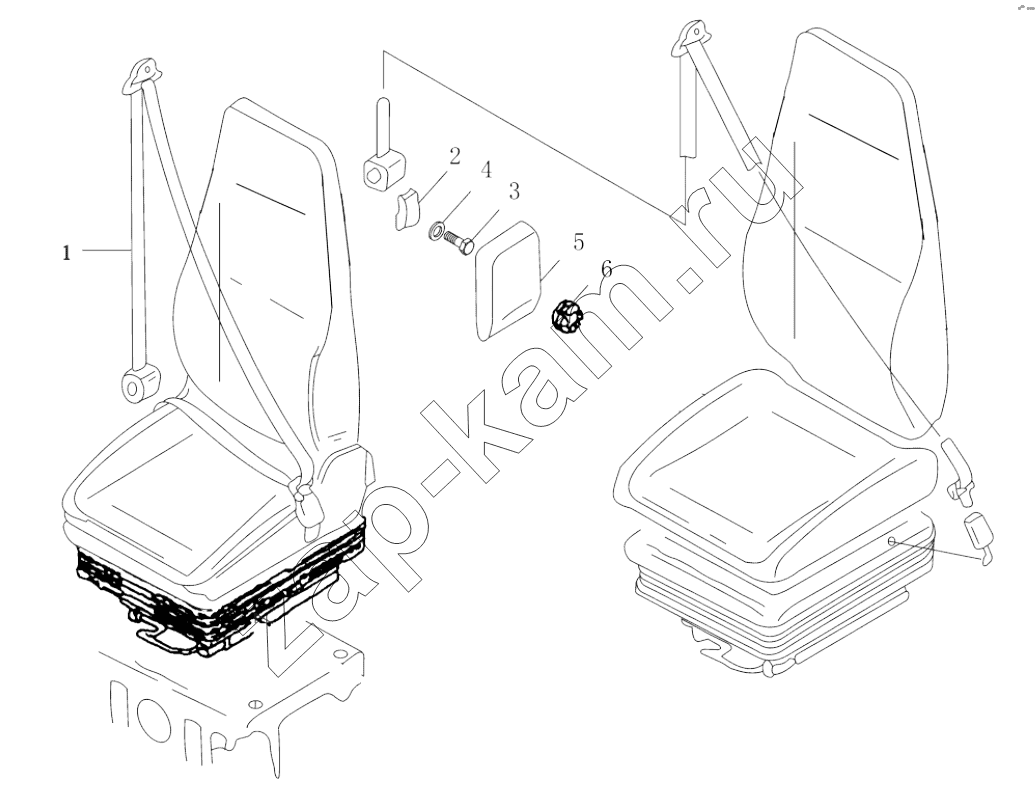 Схема/чертеж: SAFETY BELT / Shaanxi Shacman SX4255DV385