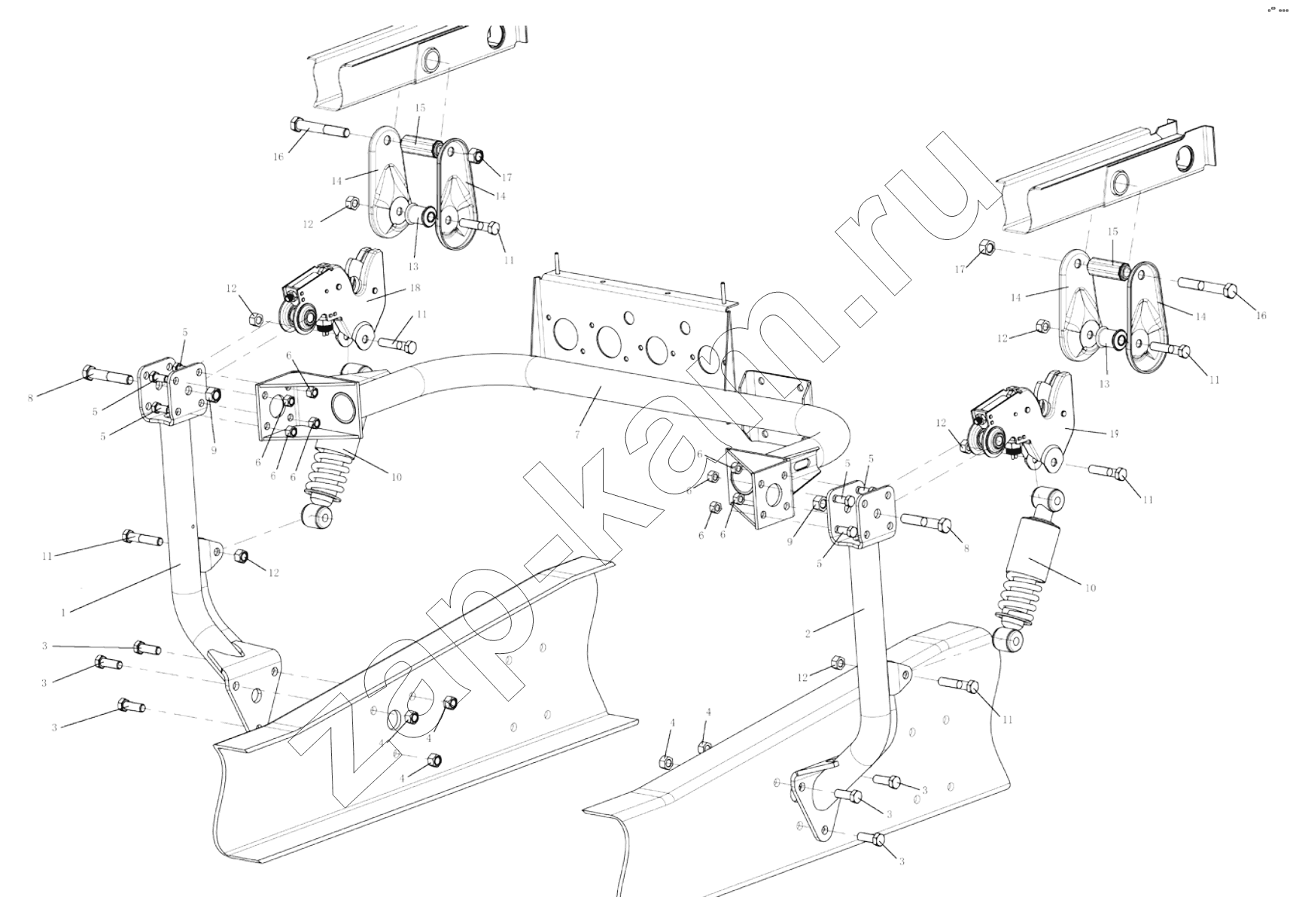 Схема/чертеж: CAB LOCKING DEVICE / Shaanxi Shacman SX4255DV385