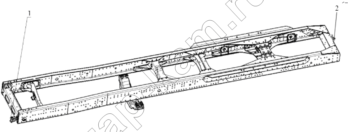 Схема/чертеж: DRAW GEAR / Shaanxi Shacman SX4255DV385