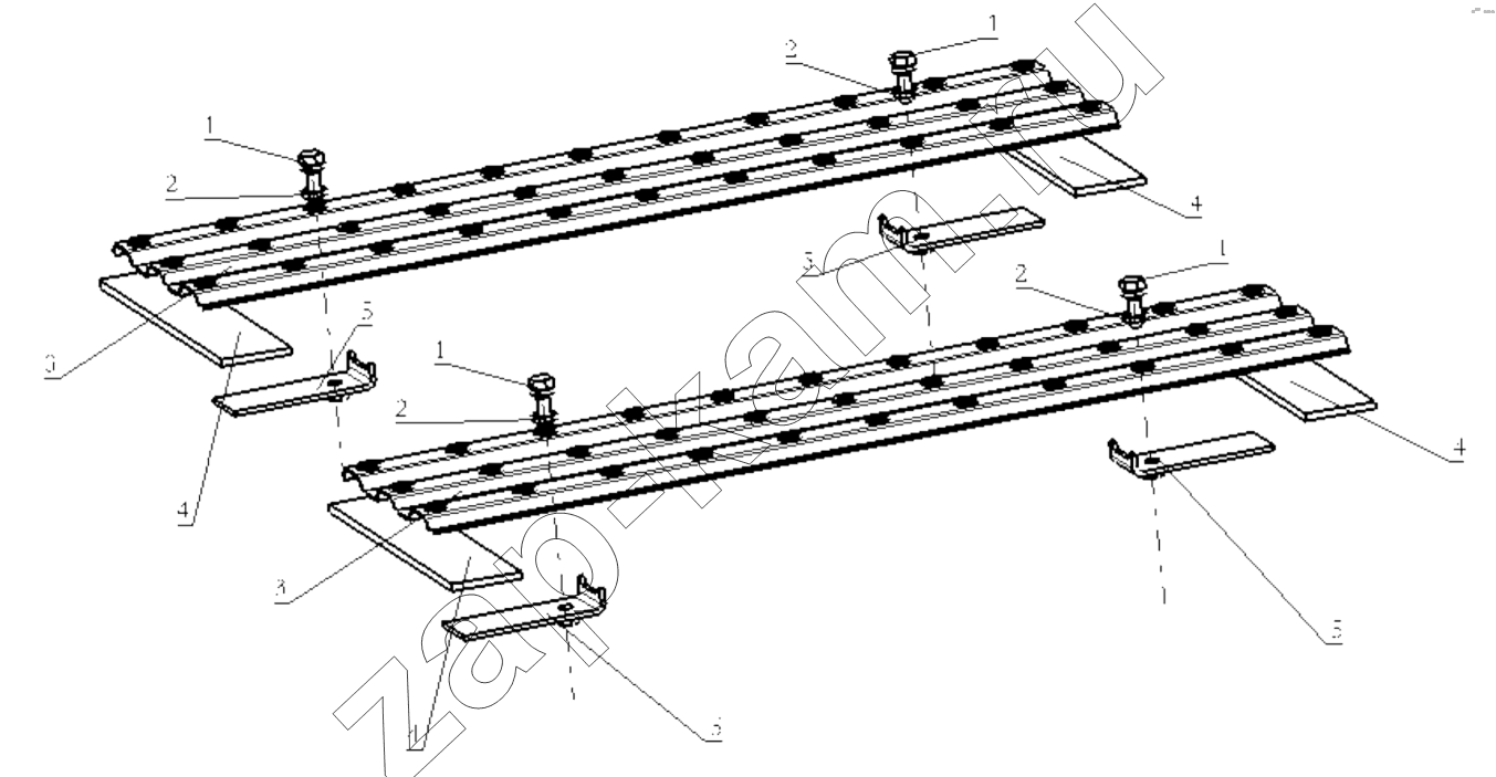 Схема/чертеж: OPERATING FLAT ROOF AND LADDER / Shaanxi Shacman SX4255DV385