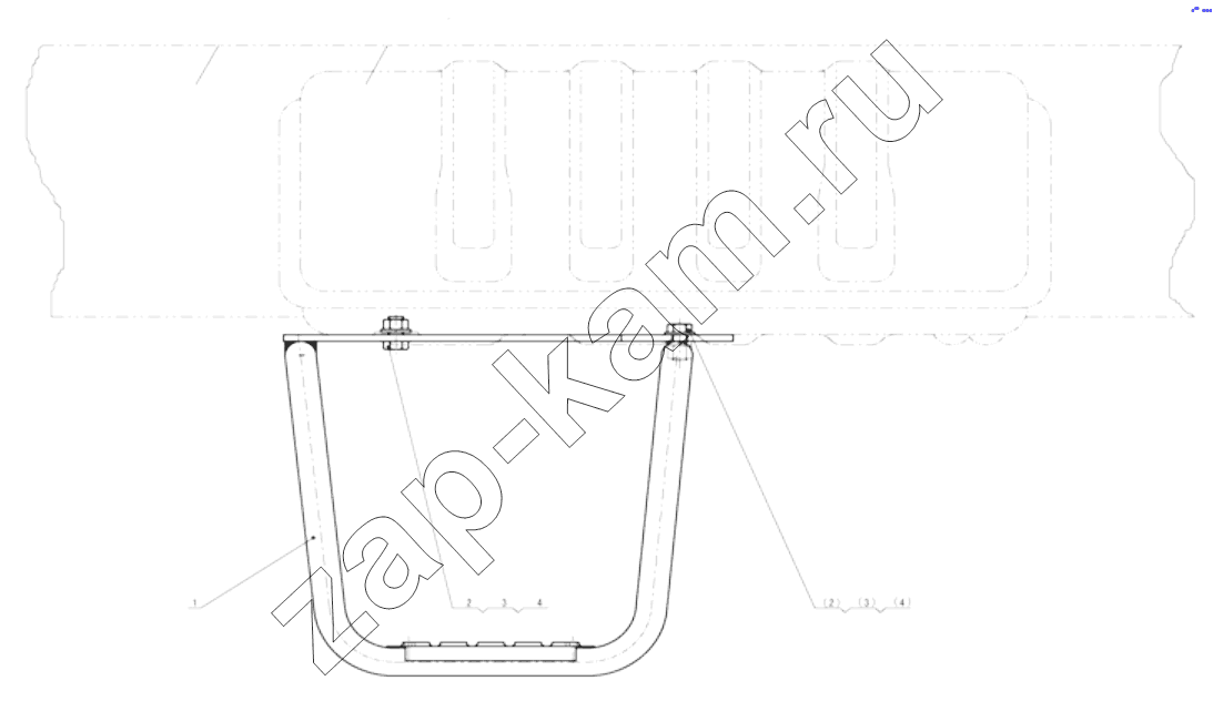 Схема/чертеж: OPERATING FLAT ROOF AND LADDER / Shaanxi Shacman SX4255DV385
