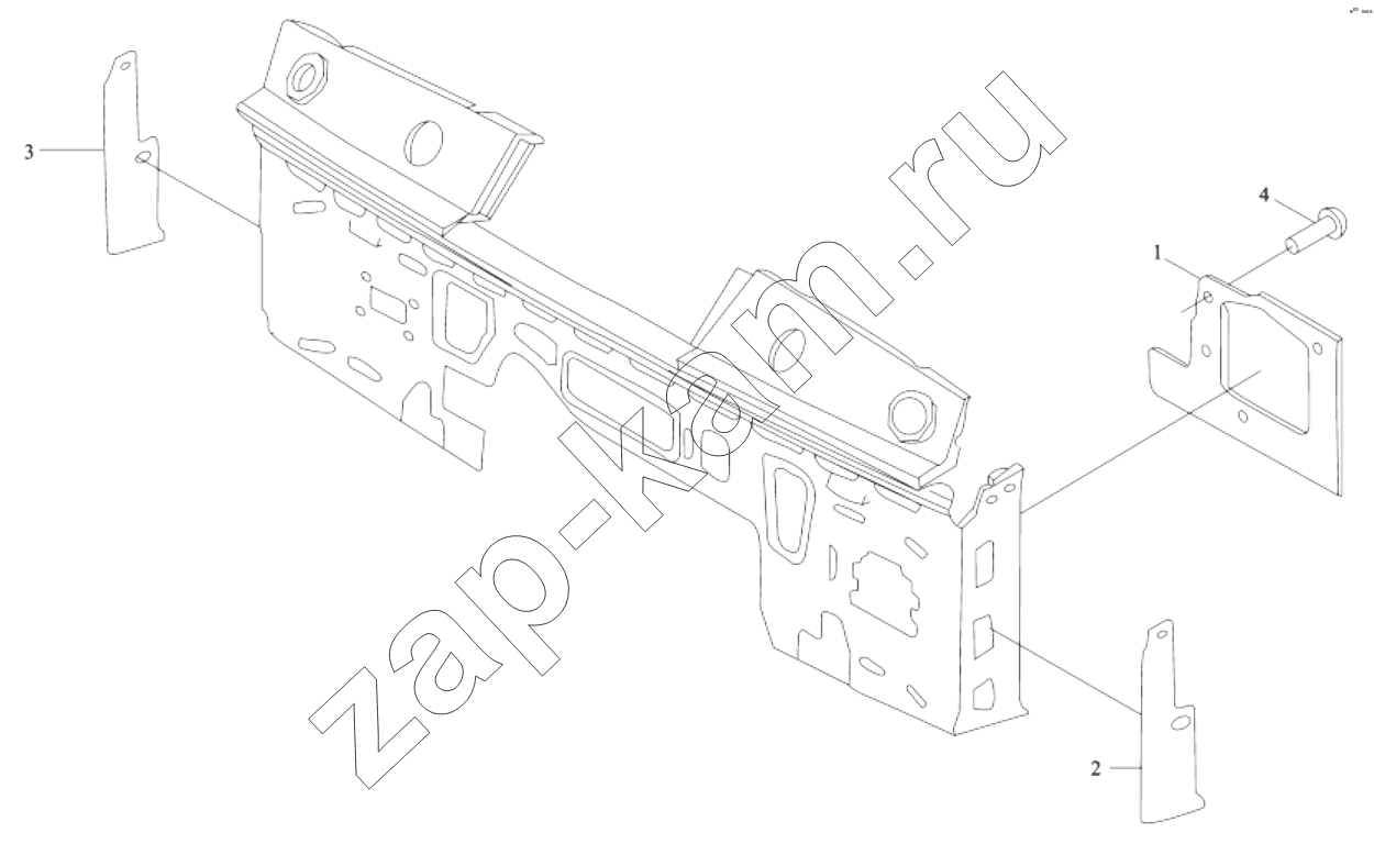 Схема/чертеж: DASHBOARD PANELLING / Shaanxi Shacman SX4255DV385