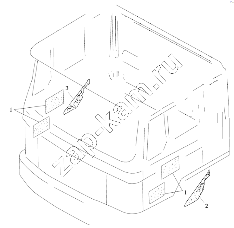 Схема/чертеж: SOUND PROOFING / Shaanxi Shacman SX4255DV385