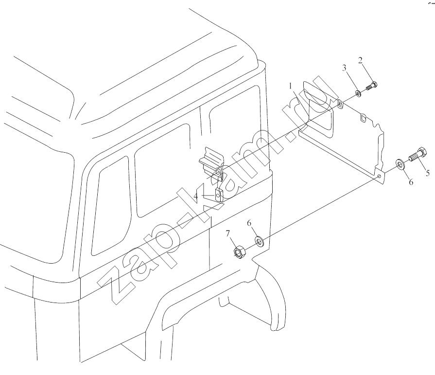 Схема/чертеж: DECORATIVE ASSEMBLY / Shaanxi Shacman SX4255DV385