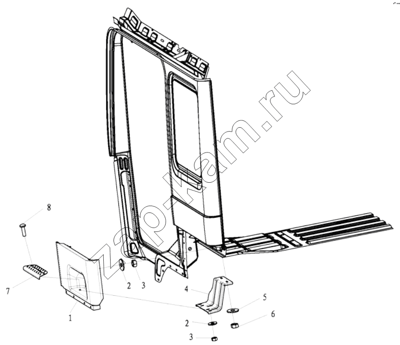 Схема/чертеж: DECORATIVE ASSEMBLY / Shaanxi Shacman SX4255DV385