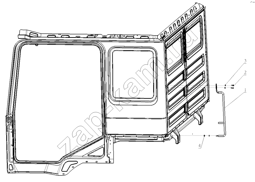 Схема/чертеж: DECORATIVE ASSEMBLY / Shaanxi Shacman SX4255DV385