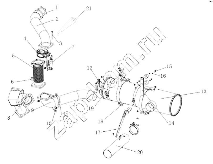 Схема/чертеж: DC93259540404 AFTERTREATMENT SYSTEM (WP12 ENGINE) / Shaanxi Shacman SX4255DV385
