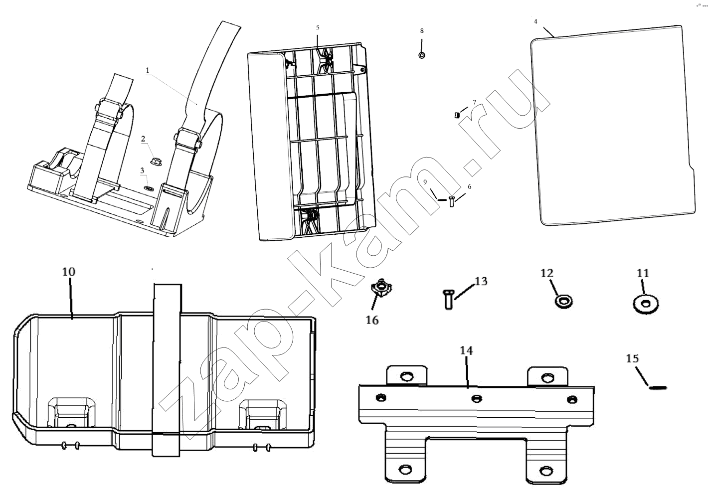 Схема/чертеж: TOOL BOX / Shaanxi Shacman SX4255DV385