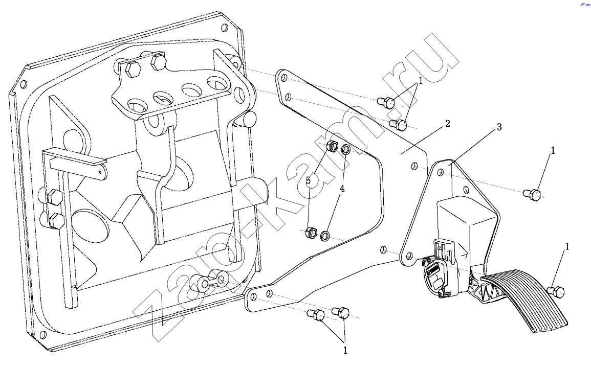 Схема/чертеж: ACCELEROGRAPH CONTROL DEVICE / Shaanxi Shacman SX4255DV385