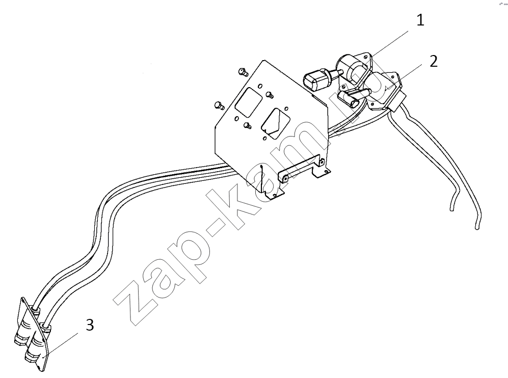 Схема/чертеж: PARKING BRAKE CONTROL DEVICE / Shaanxi Shacman SX4255DV385