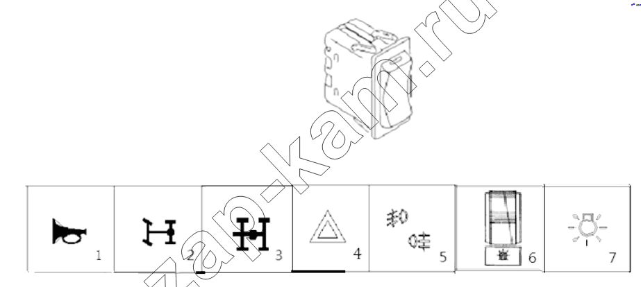 Схема/чертеж: SWITCH / Shaanxi Shacman SX4255DV385