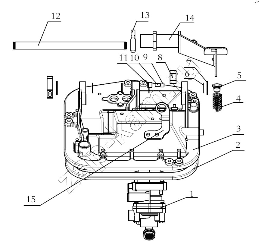 Схема/чертеж: SERVE BRAKE CONTROL DEVICE / Shaanxi Shacman SX42564V324 (X3000)