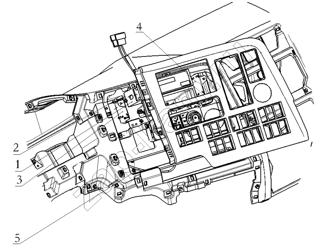 Схема/чертеж: RADIO / Shaanxi Shacman SX42564V324 (X3000)