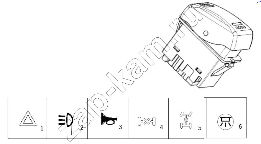 Схема/чертеж: SWITCH / Shaanxi Shacman SX42564V324 (X3000)
