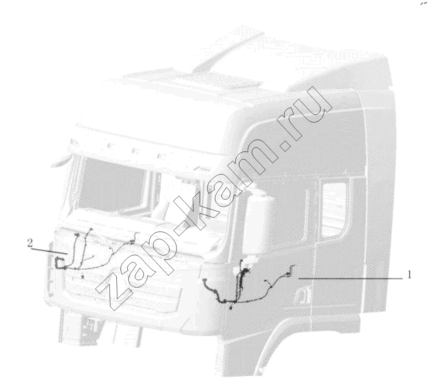 Схема/чертеж: DOOR WIRING / Shaanxi Shacman SX42564V324 (X3000)