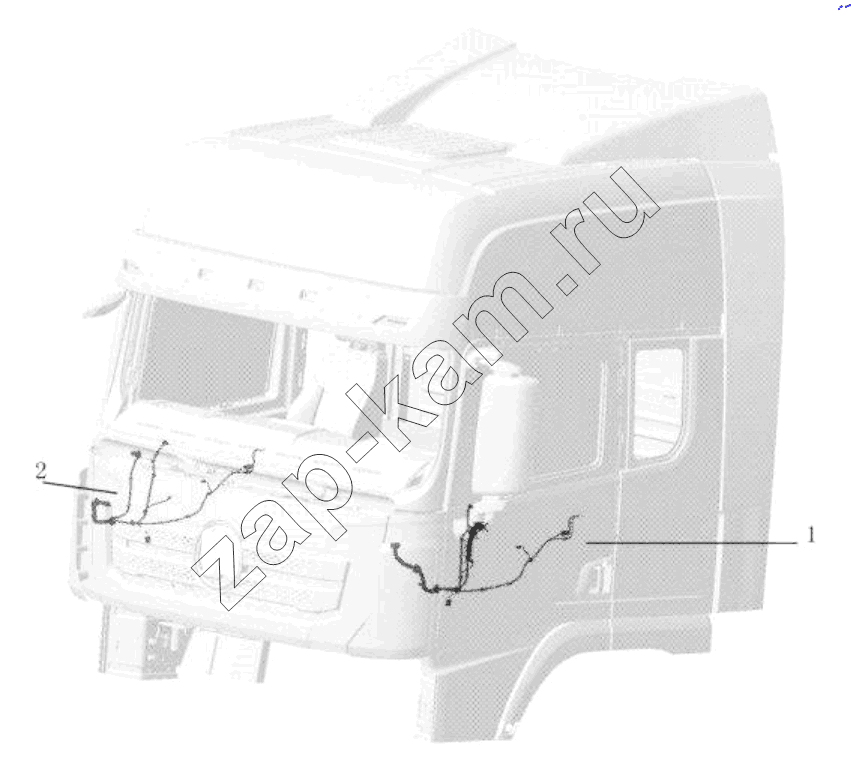 Схема/чертеж: DOOR WIRING / Shaanxi Shacman SX42564V324 (X3000)