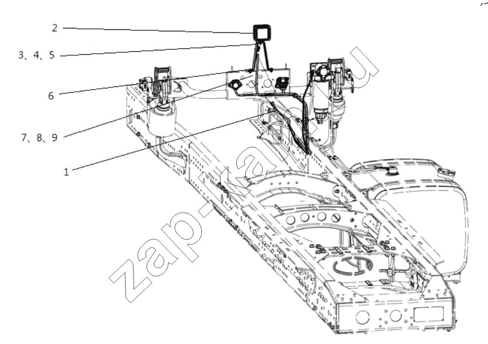Схема/чертеж: WORKING LAMP / Shaanxi Shacman SX42564V324 (X3000)
