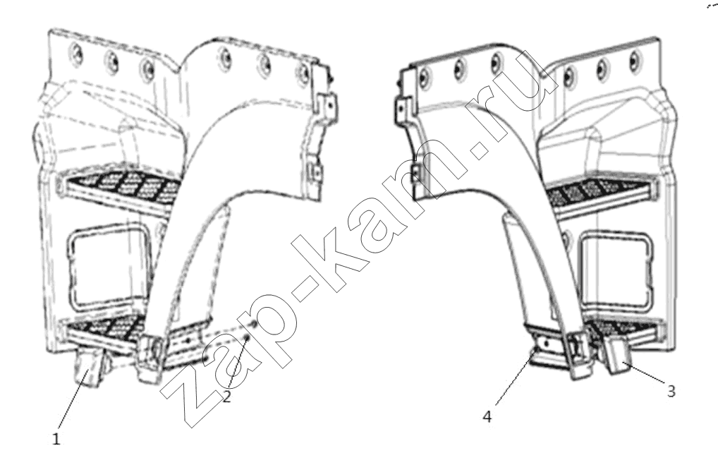 Схема/чертеж: FLASHERS IN FOOTPLANE / Shaanxi Shacman SX42564V324 (X3000)