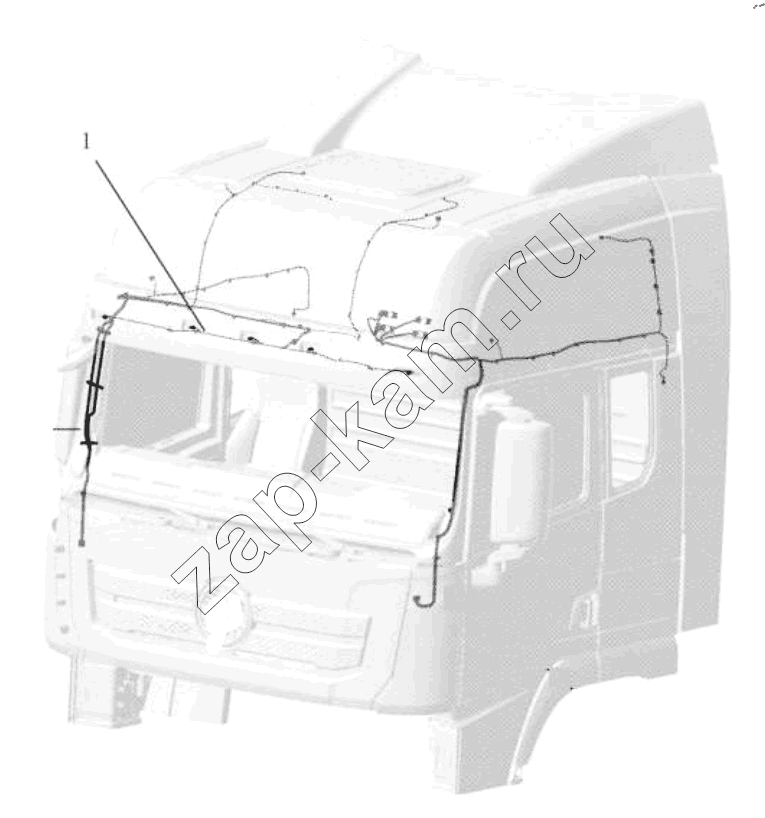 Схема/чертеж: ROOF WIRING / Shaanxi Shacman SX42564V324 (X3000)