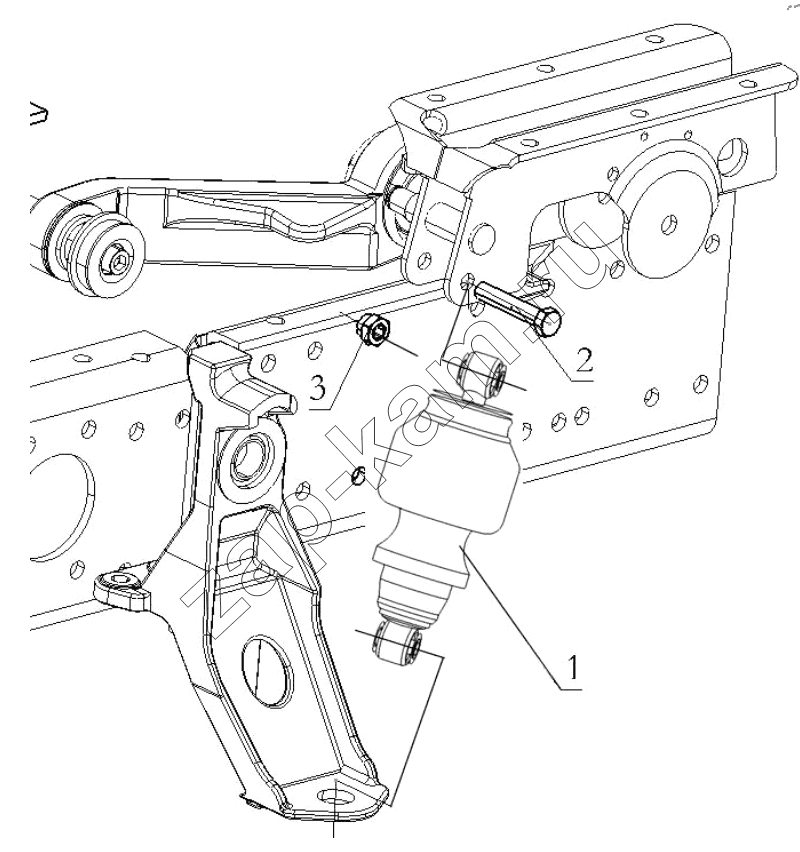 Схема/чертеж: FRONT BEARING SPRING / Shaanxi Shacman SX42564V324 (X3000)