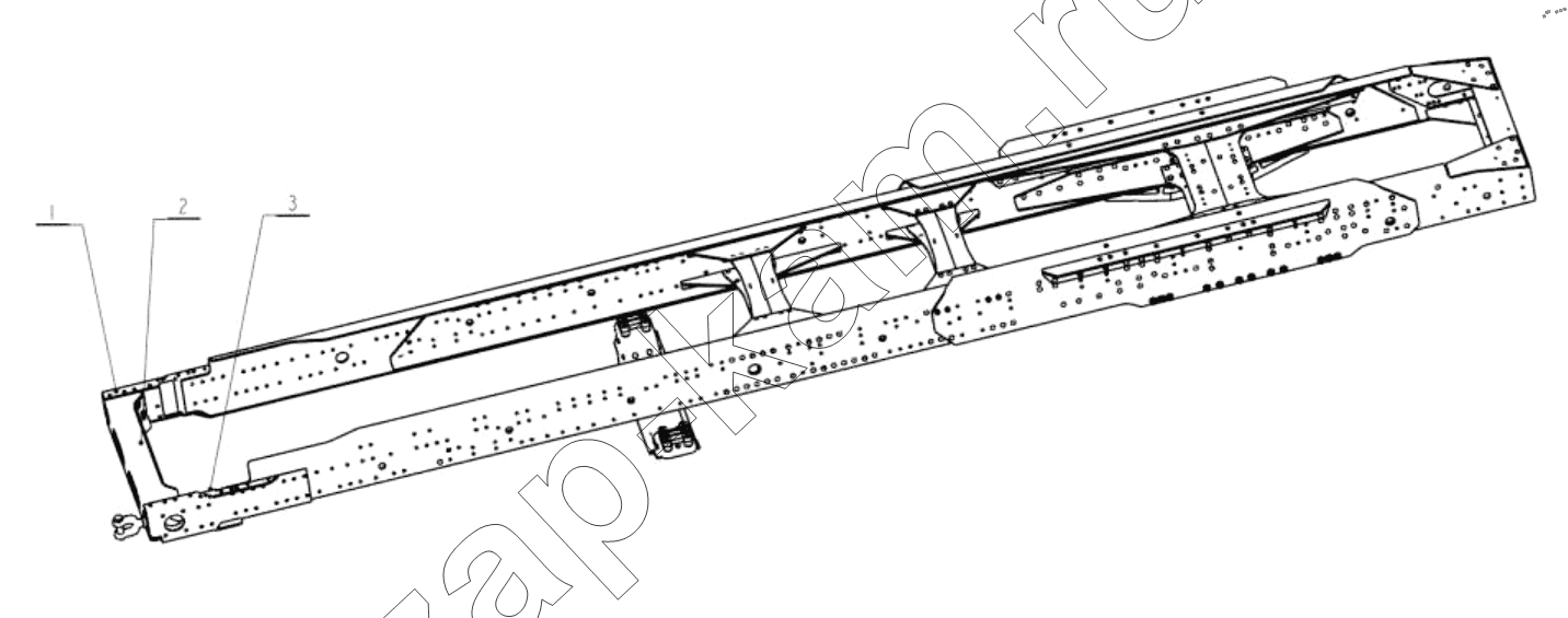 Схема/чертеж: FRAM FOREPART ACCESSORY / Shaanxi Shacman SX42564V324 (X3000)