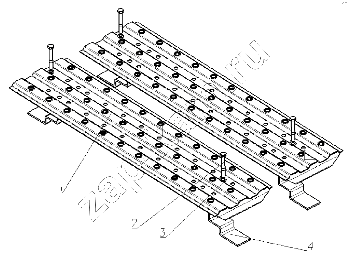Схема/чертеж: OPERATING FLAT ROOF AND LADDER / Shaanxi Shacman SX42564V324 (X3000)