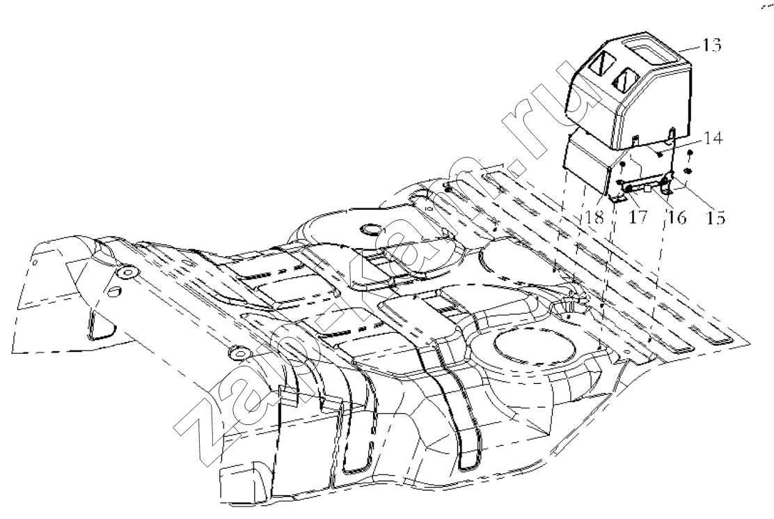 Схема/чертеж: THE INTERIOR TRIM ASSEMBLY / Shaanxi Shacman SX42564V324 (X3000)