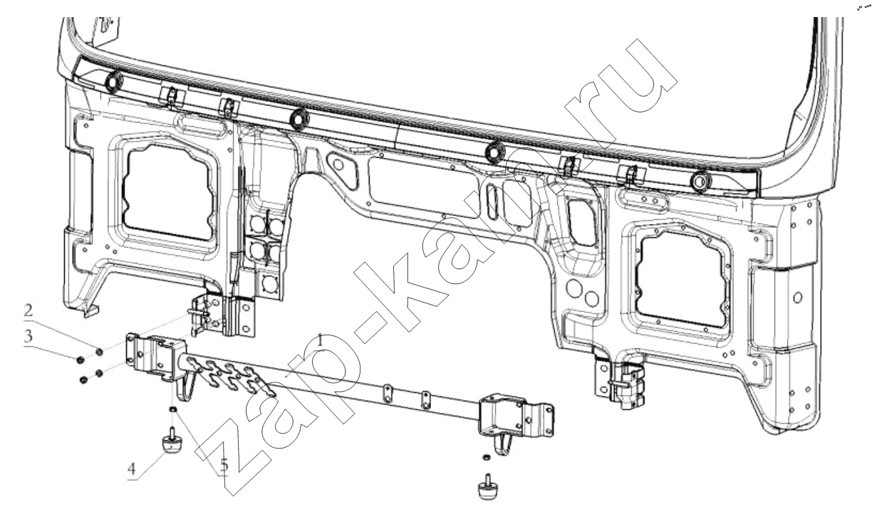 Схема/чертеж: DECORATIVE ASSEMBLY / Shaanxi Shacman SX42564V324 (X3000)