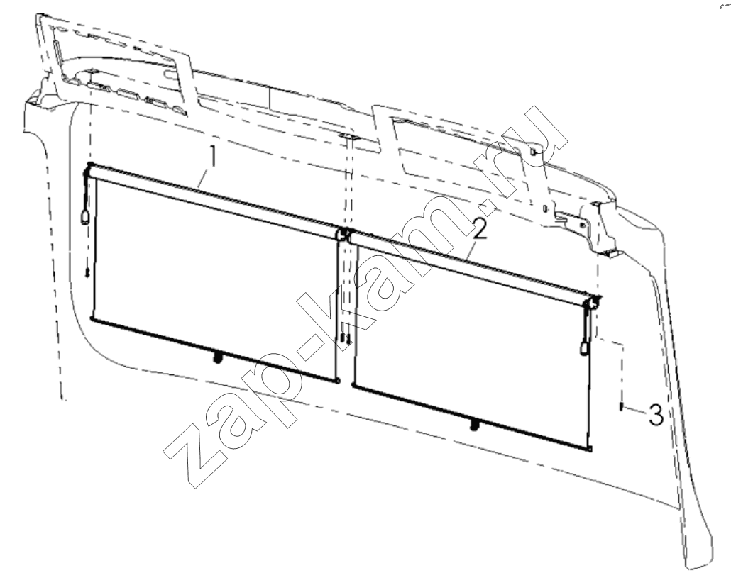 Схема/чертеж: SUNSHADES / Shaanxi Shacman SX42564V324 (X3000)