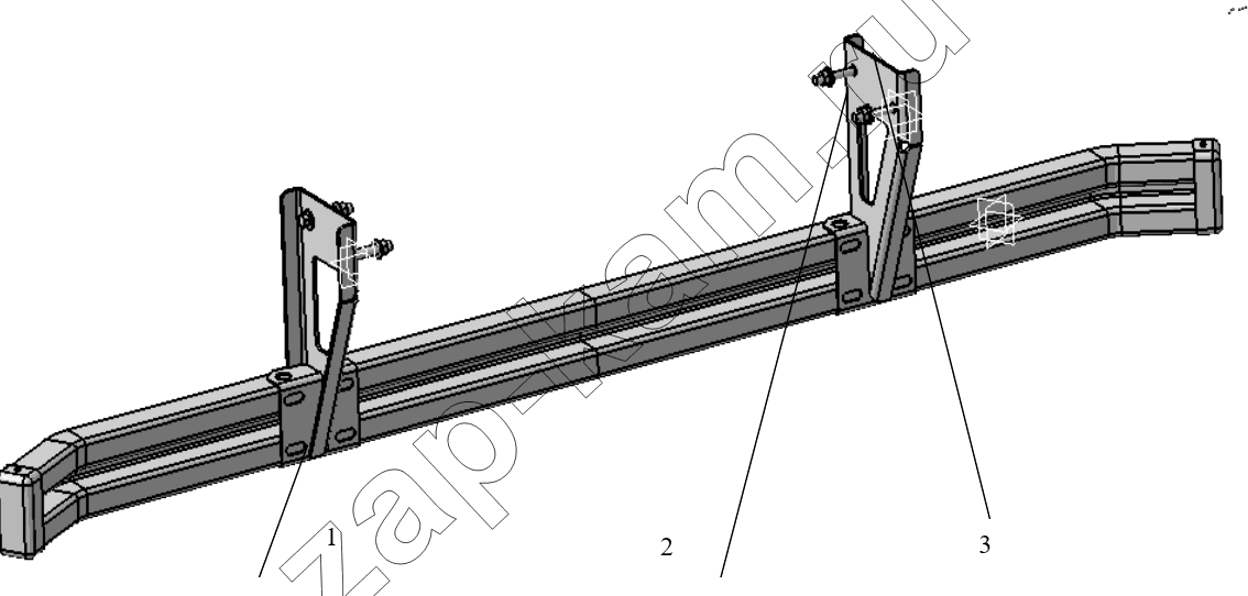 Схема/чертеж: DEFENSIVE DRILL PROTECTION FRAME / Shaanxi Shacman SX42564V324 (X3000)