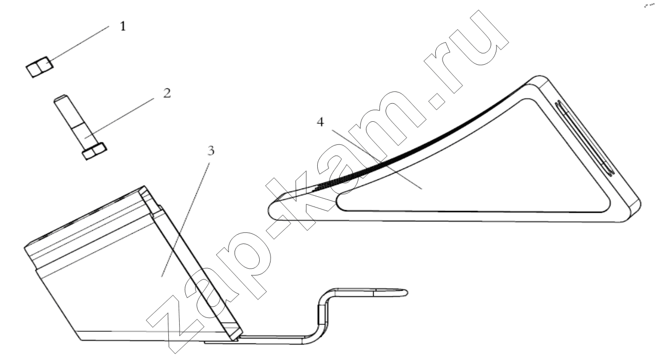 Схема/чертеж: PARKING WEDGE / Shaanxi Shacman SX42564V324 (X3000)