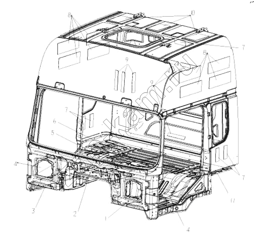 Схема/чертеж: DAMPER / Shaanxi Shacman SX42564V324 (X3000)