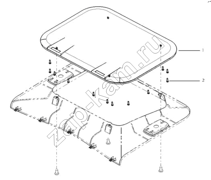 Схема/чертеж: ROOF VENT/MANUAL / Shaanxi Shacman SX42564V324 (X3000)