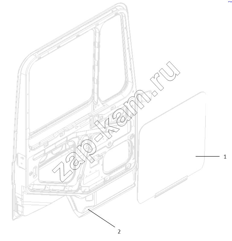 Схема/чертеж: DOOR AND DOOR GLASS / Shaanxi Shacman SX4256NT324
