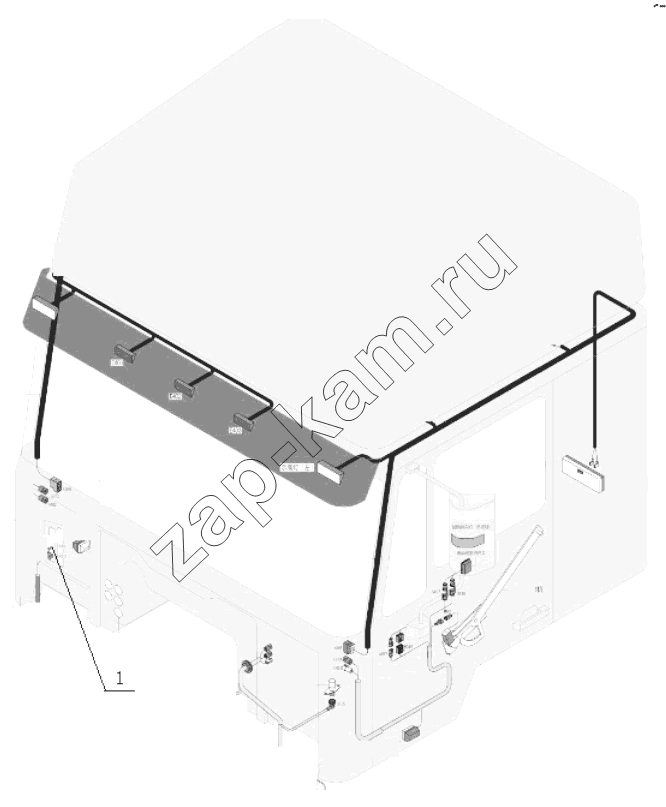 Схема/чертеж: OTHER CABIN WIRING / Shaanxi Shacman SX4256NT324