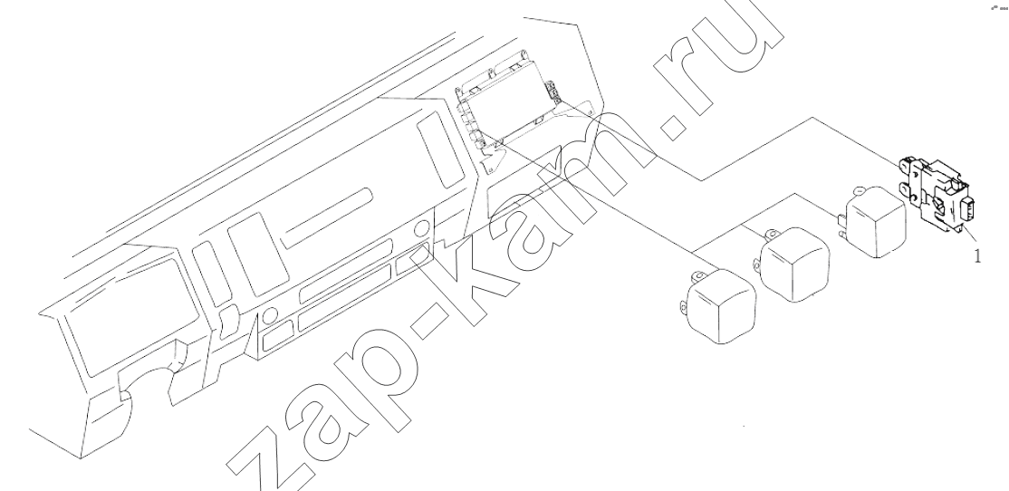 Схема/чертеж: RELAY, FUSE / Shaanxi Shacman SX4256NT324