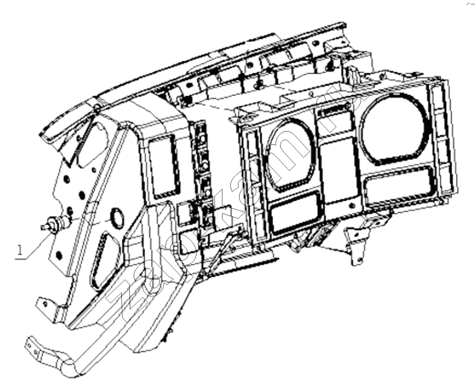 Схема/чертеж: DOOR LAMP SWITCH / Shaanxi Shacman SX4256NT324