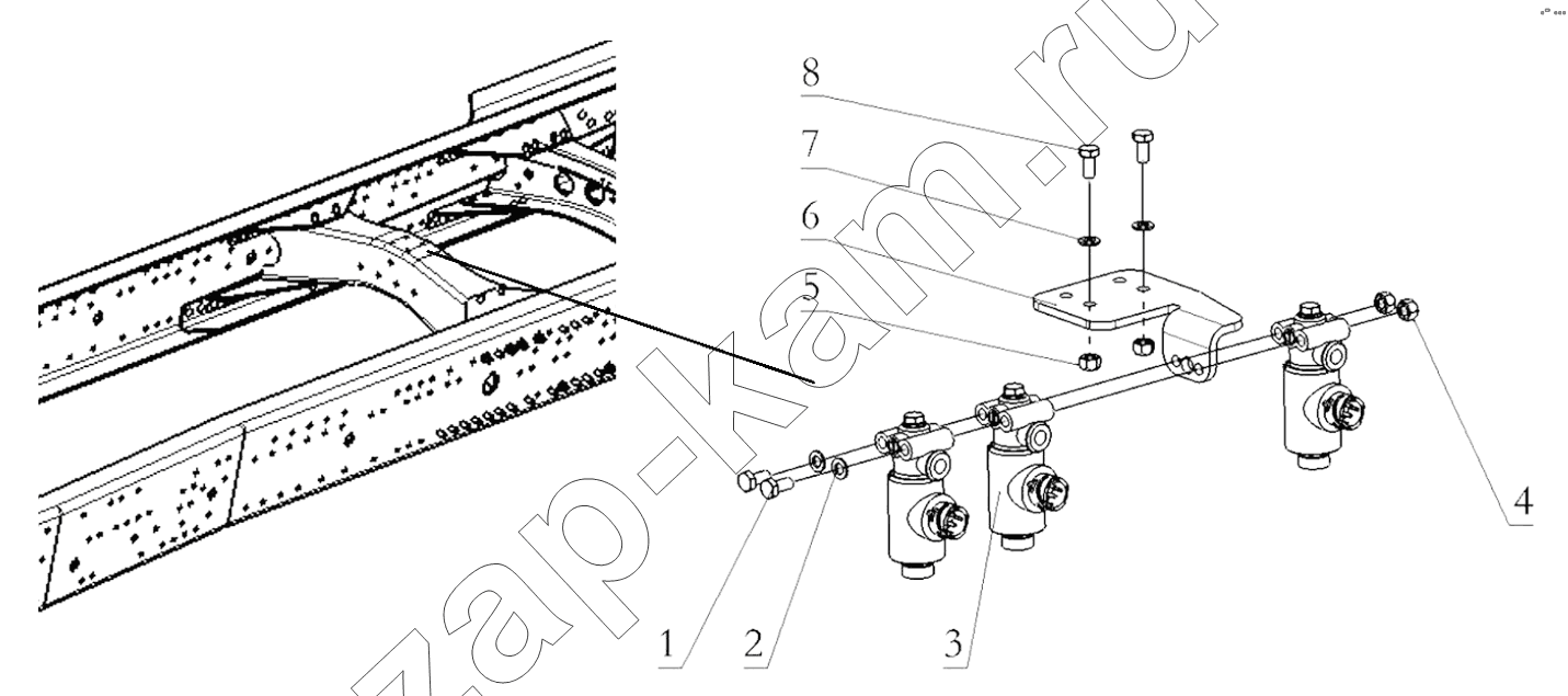 Схема/чертеж: VALVE / Shaanxi Shacman SX4256NT324