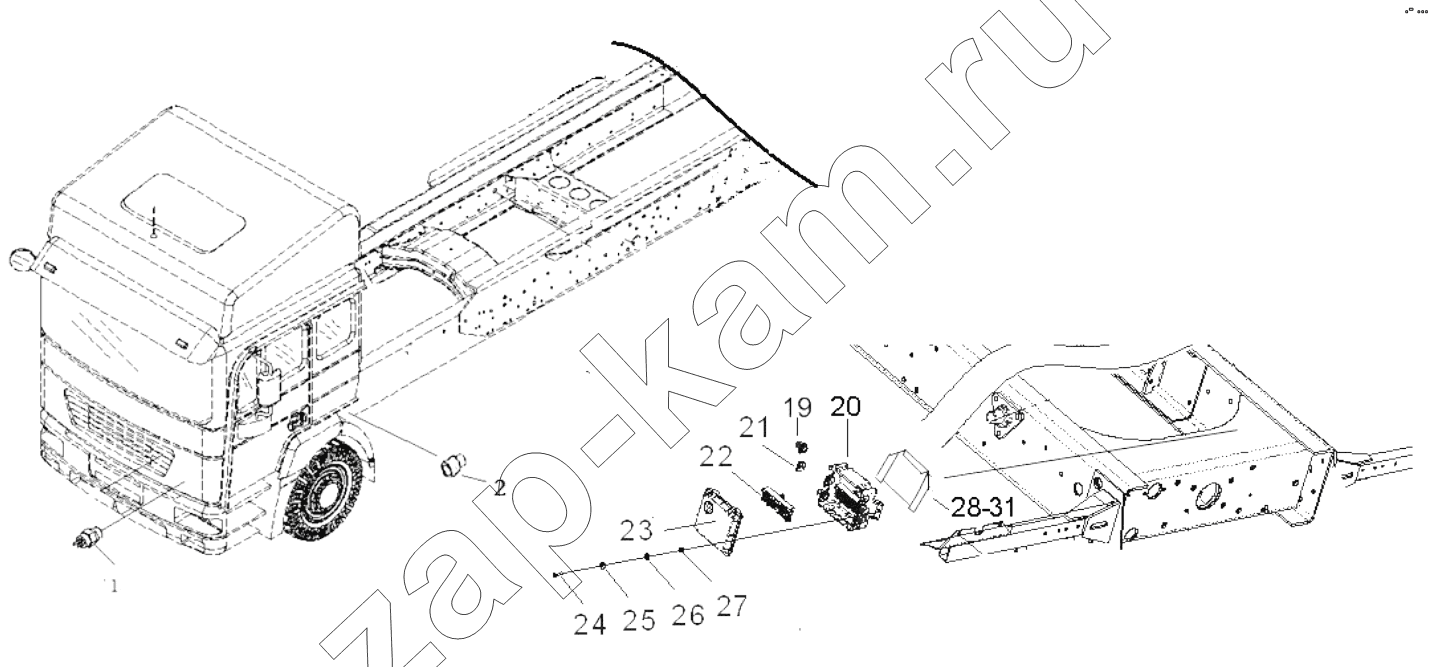Схема/чертеж: CHASSIS APPLIANCES / Shaanxi Shacman SX4256NT324