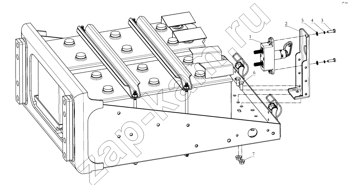 Схема/чертеж: MAIN POWER SWITCH (CENTER SWITCH) / Shaanxi Shacman SX4256NT324