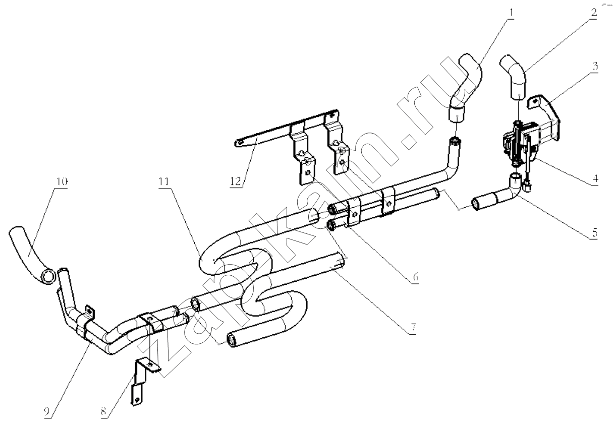 Схема/чертеж: HEATER DEVICE (WITH AIR CONDITION) / Shaanxi Shacman SX4256NT324