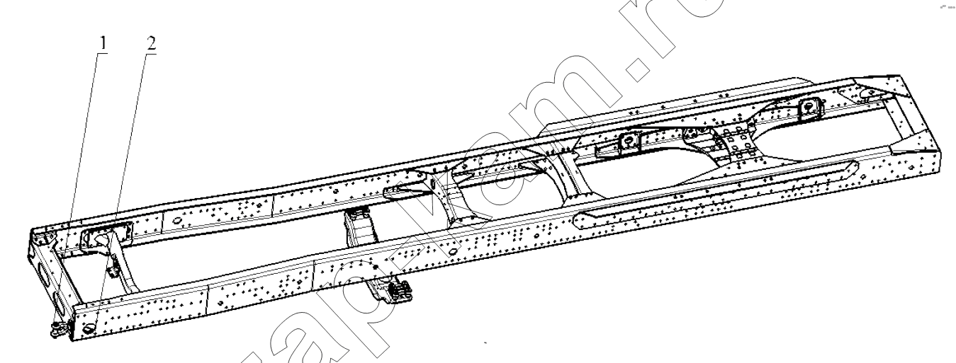 Схема/чертеж: DRAW GEAR / Shaanxi Shacman SX4256NT324