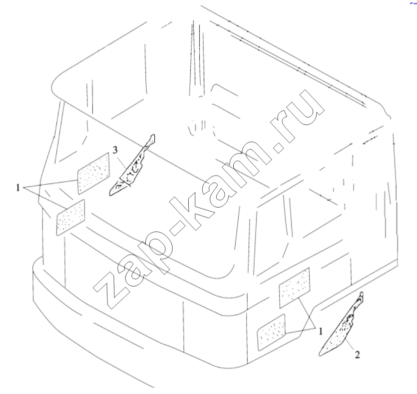 Схема/чертеж: SOUND PROOFING / Shaanxi Shacman SX4256NT324