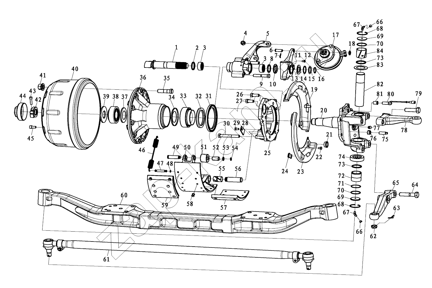 Схема/чертеж: MAN7.5 TON DRUM STEERING SHAFT / Shaanxi Shacman SX4256NT324