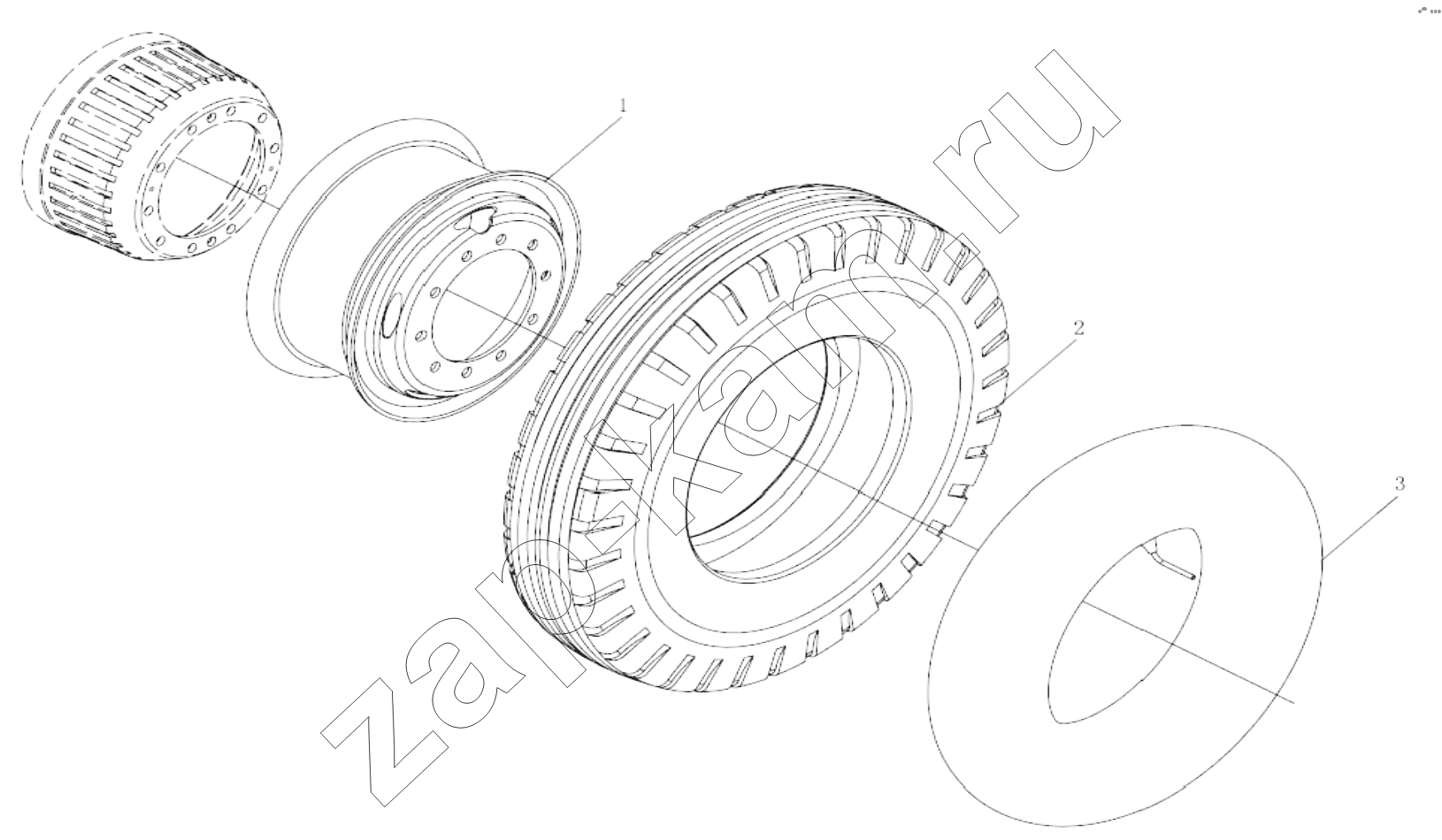 Схема/чертеж: CAR WHEEL / Shaanxi Shacman SX4256NT324