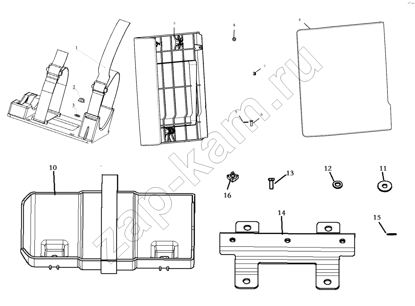 Схема/чертеж: TOOL BOX / Shaanxi Shacman SX4256NT324