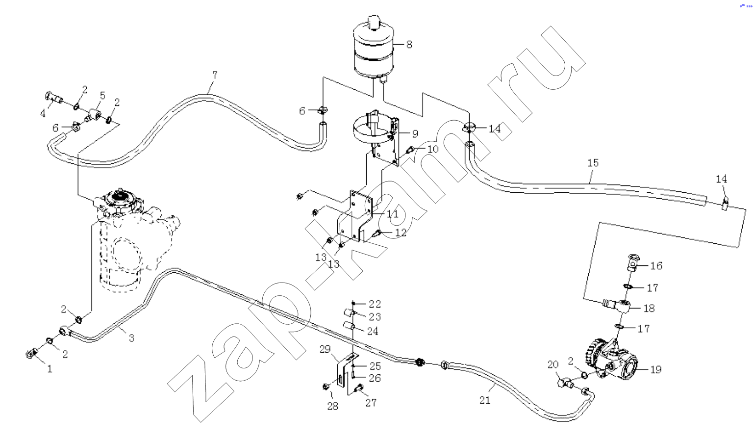 Схема/чертеж: HYDRAULIC DEVICE / Shaanxi Shacman SX4256NT324