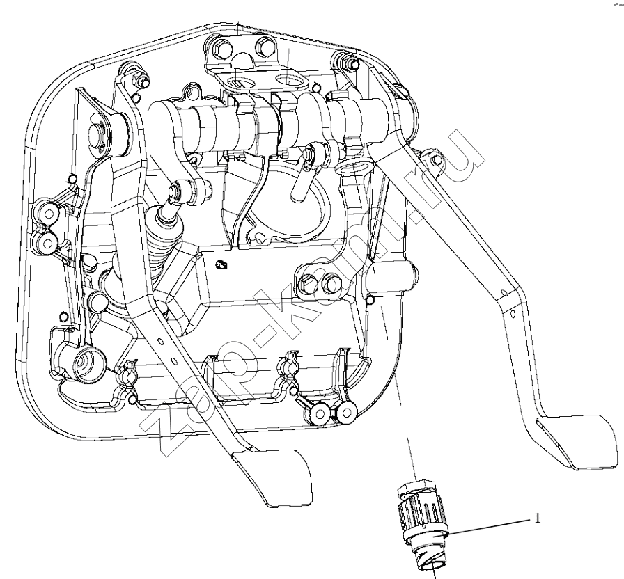 Схема/чертеж: BRAKE SWITCH / Shaanxi Shacman SX4256NT324